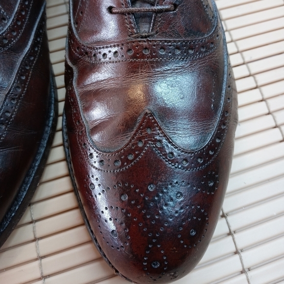 Florsheim Imperial men's brown leather wingtip Oxford. Sz 9D. 163pm - Picture 7 of 10